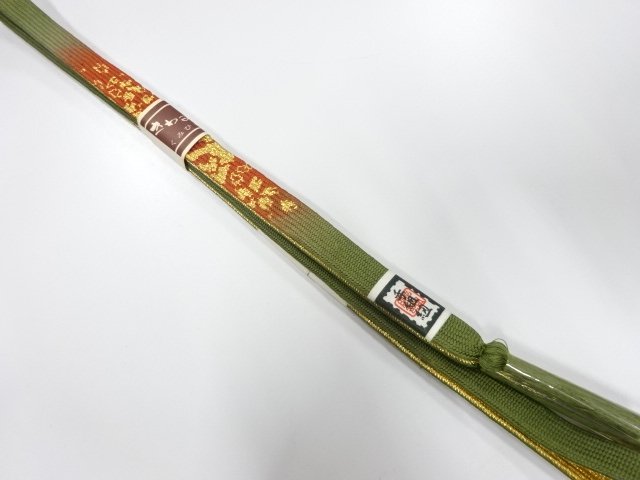 JAPANESE KIMONO / UNUSED KOREI HAND-TIED OBIJIME